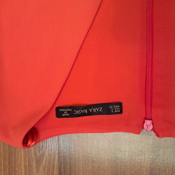 Zara Coral bright Pink Pockets Tunic Dress Top Sleeveless Casual - Picture 6 of 6